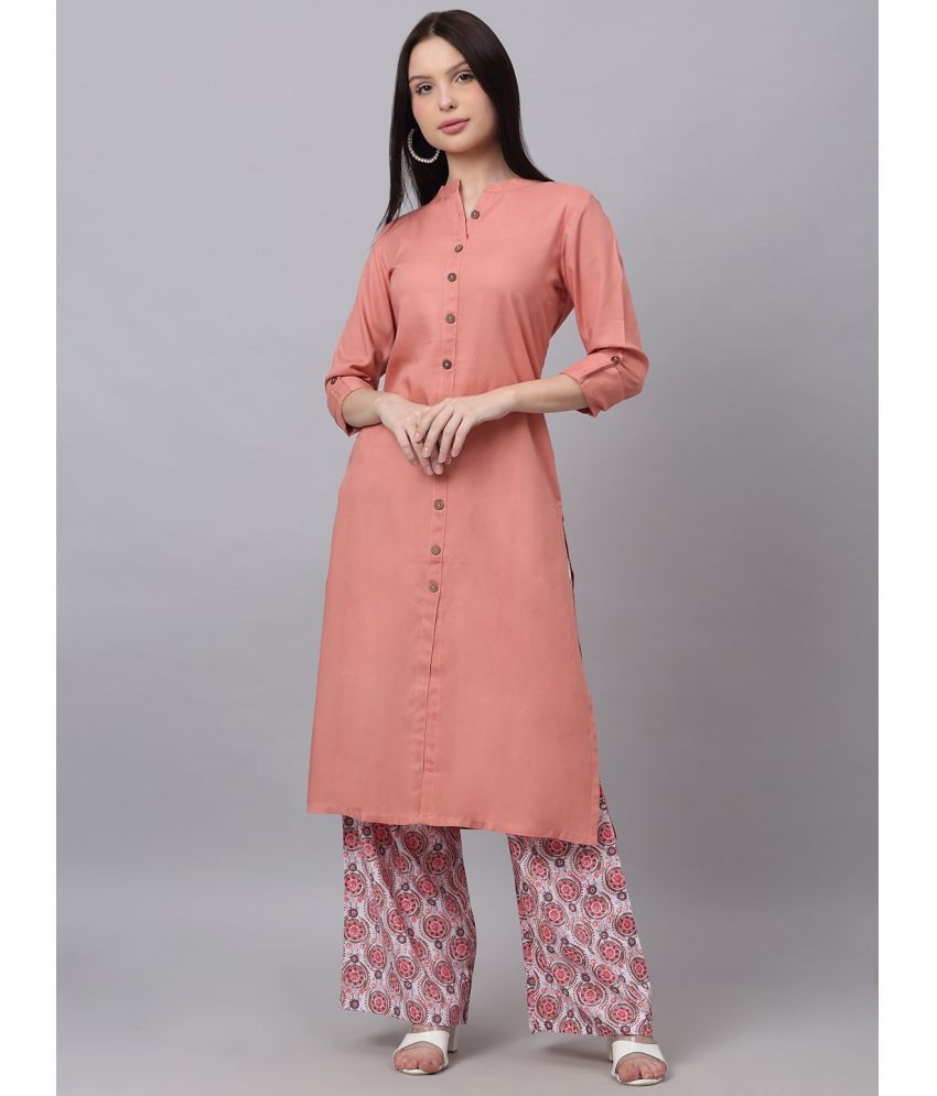     			Doriya - Pink A-line Rayon Women's Stitched Salwar Suit ( Pack of 1 )