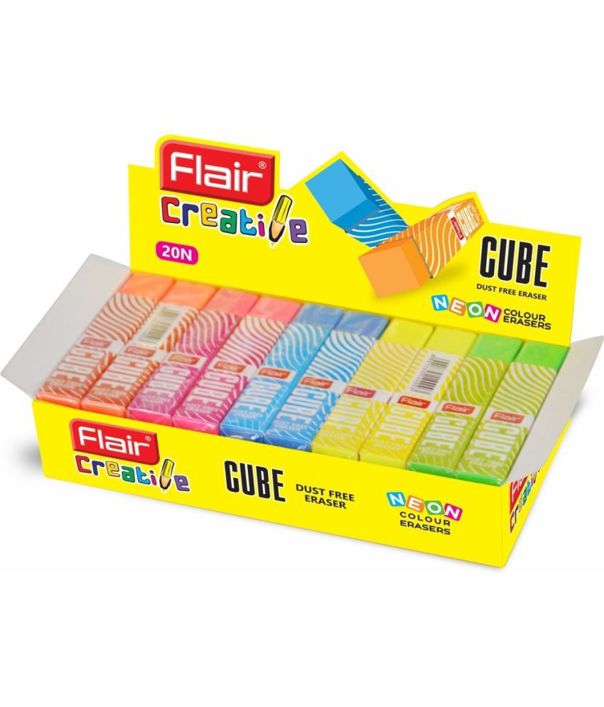     			Flair Cube Number of Eraser 20