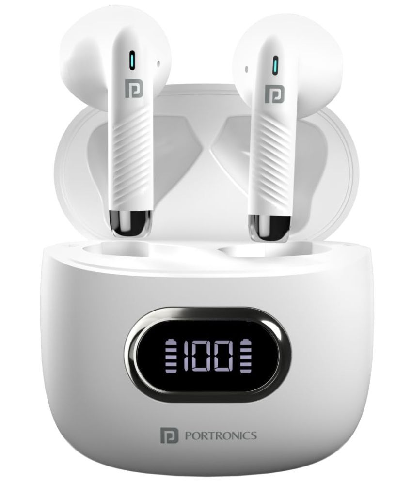     			Portronics Harmonics Twins S9 On Ear TWS White