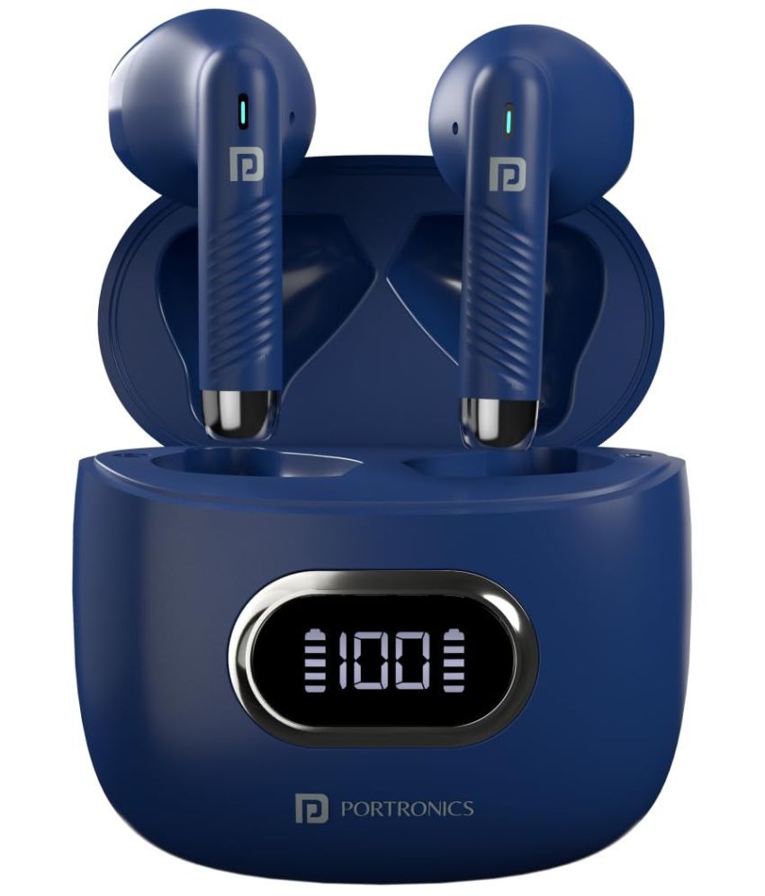     			Portronics Harmonics Twins S9 On Ear TWS Blue