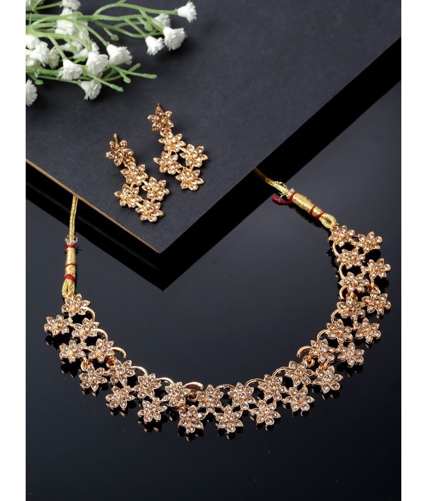     			Sukkhi Gold Alloy Necklace Set ( Pack of 1 )