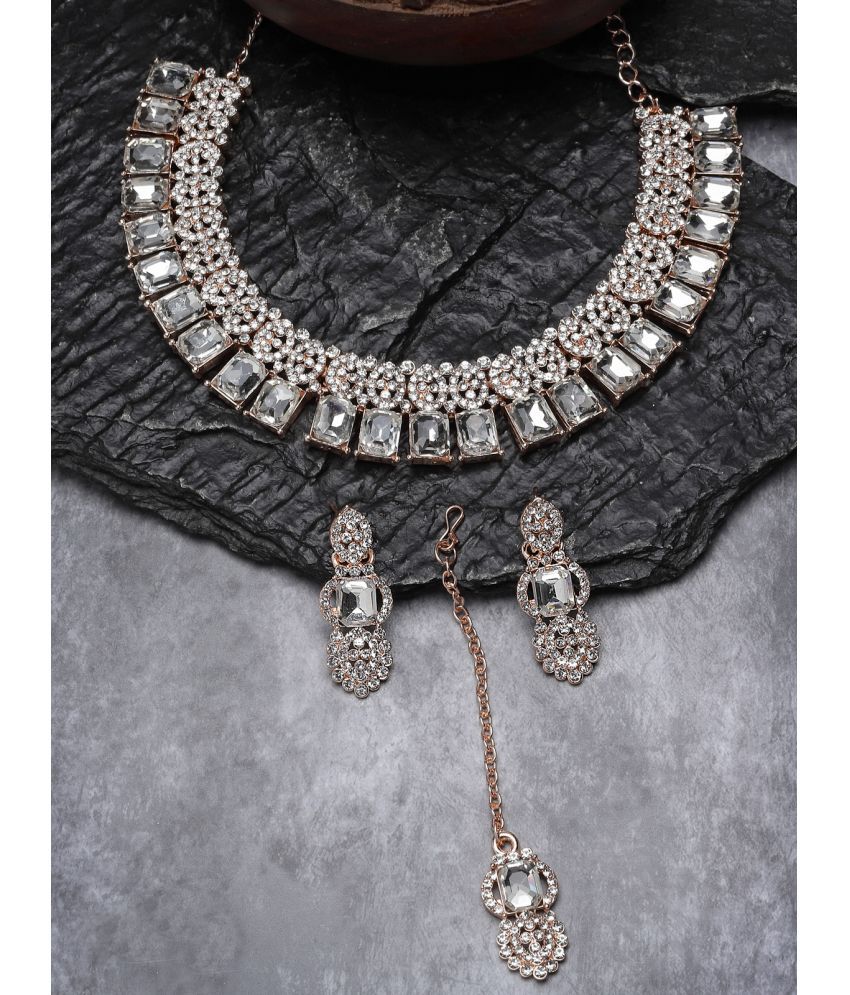     			Sukkhi Rose Gold Alloy Necklace Set ( Pack of 1 )