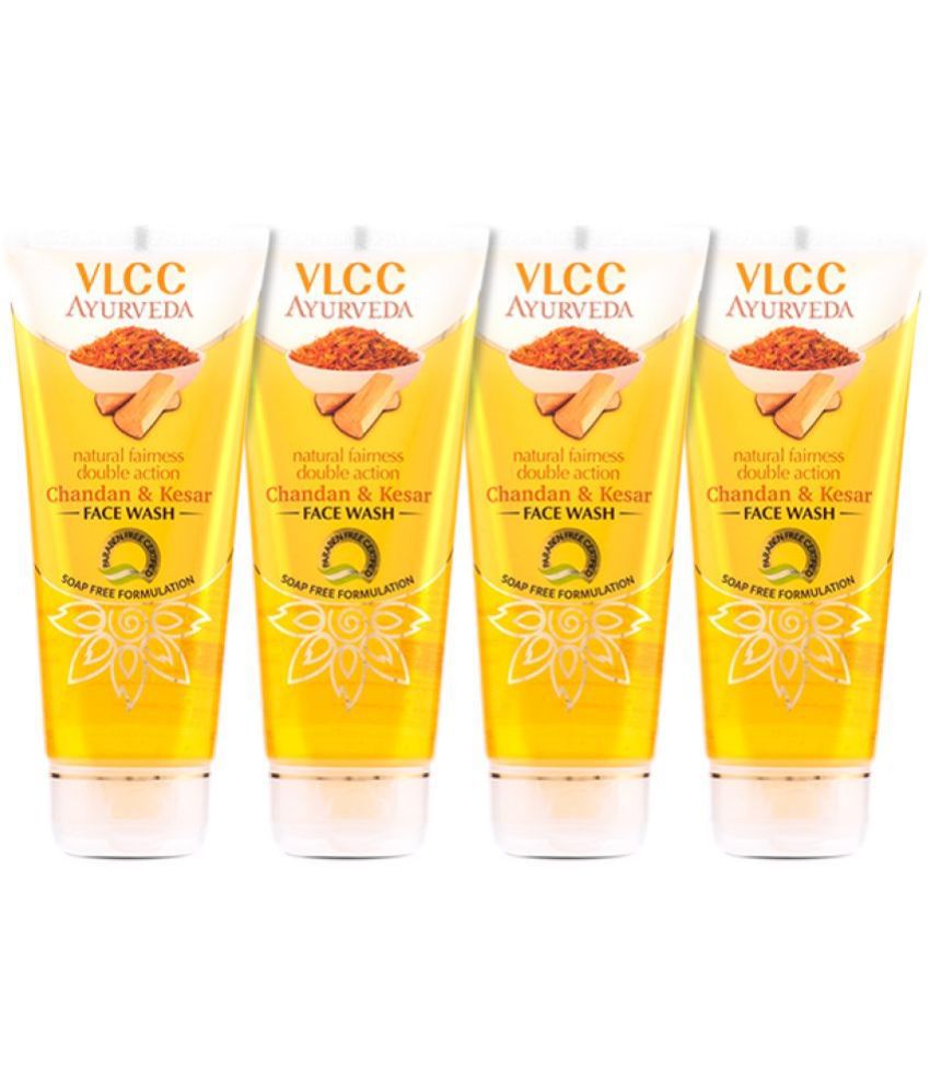     			VLCC Ayurveda Natural Fairness Chandan & Kesar Face Wash, 100 ml (Pack of 4)