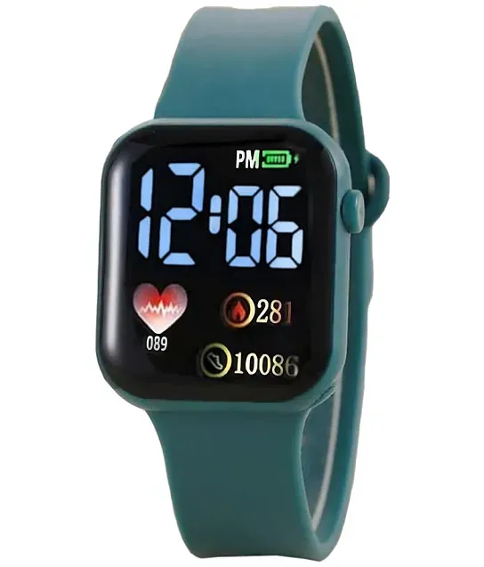 Stylish Digital watch for Kids Small Size Yellow - Finebuy