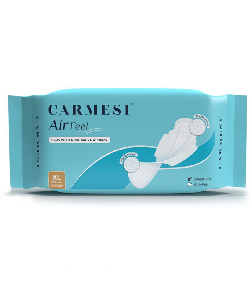     			Carmesi Air Feel Sanitary Pads With Dual Airflow Pores - 40 XL Pads With Wide Back