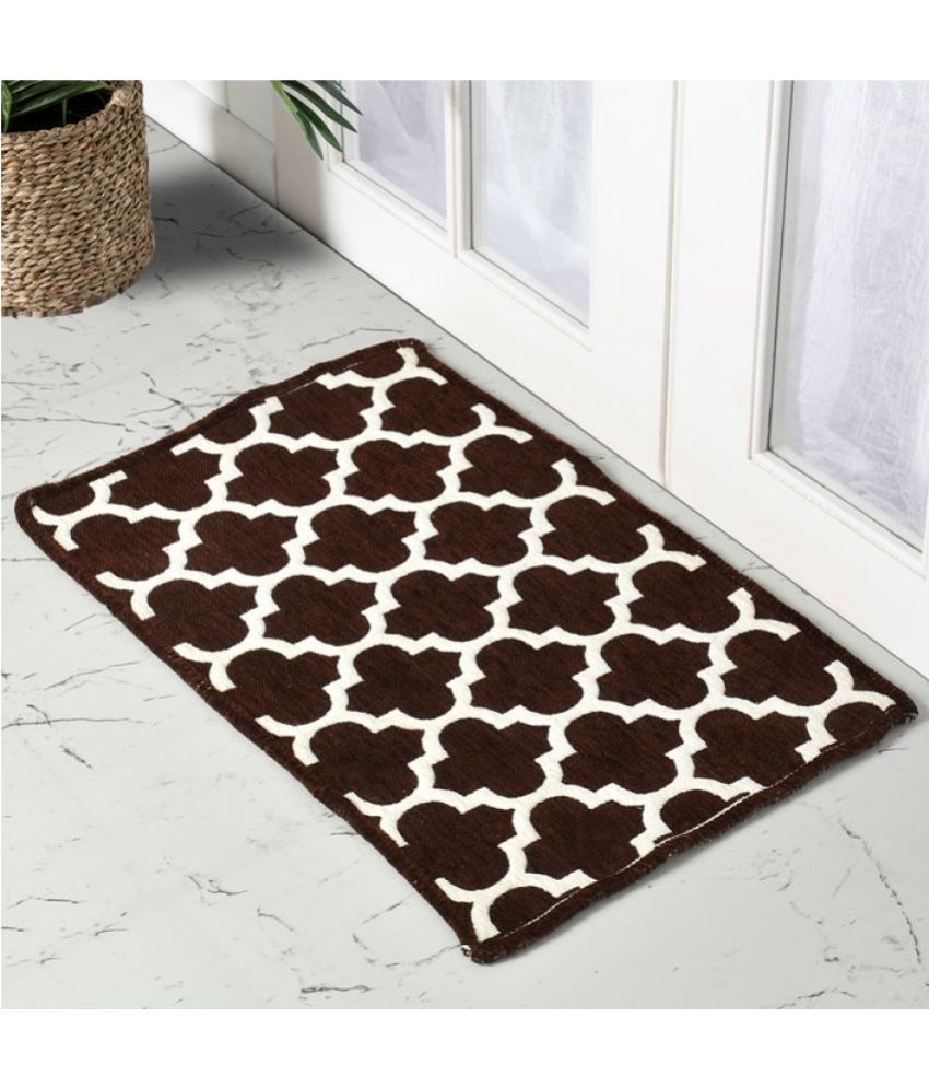     			FURNISHING HUT - Anti-skid Schenelle Door Mat ( 60 X 40 cm ) Single - Brown