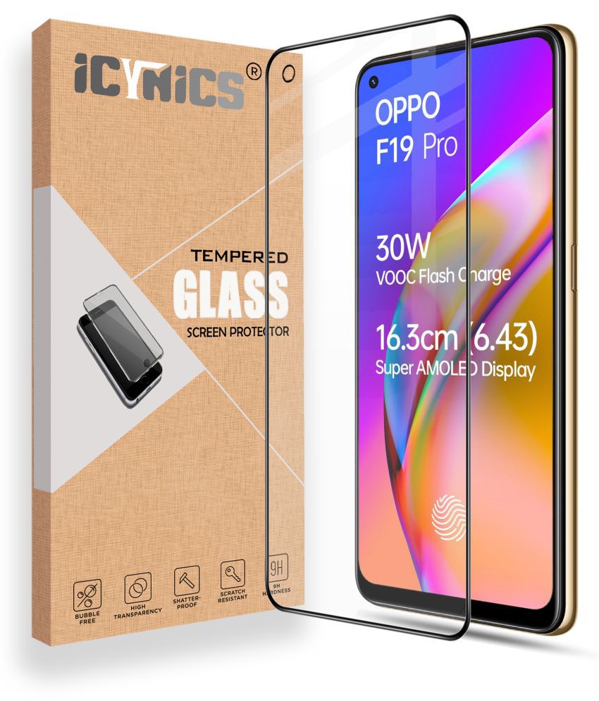     			Icynics - Tempered Glass Compatible For Oppo F19 Pro ( Pack of 1 )