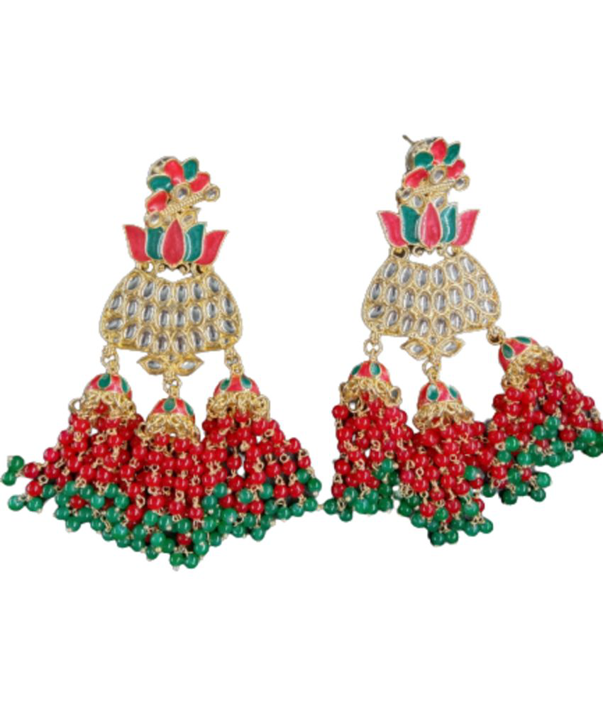     			Jiyanshi fashion Multi Color Danglers Earrings ( Pack of 1 )