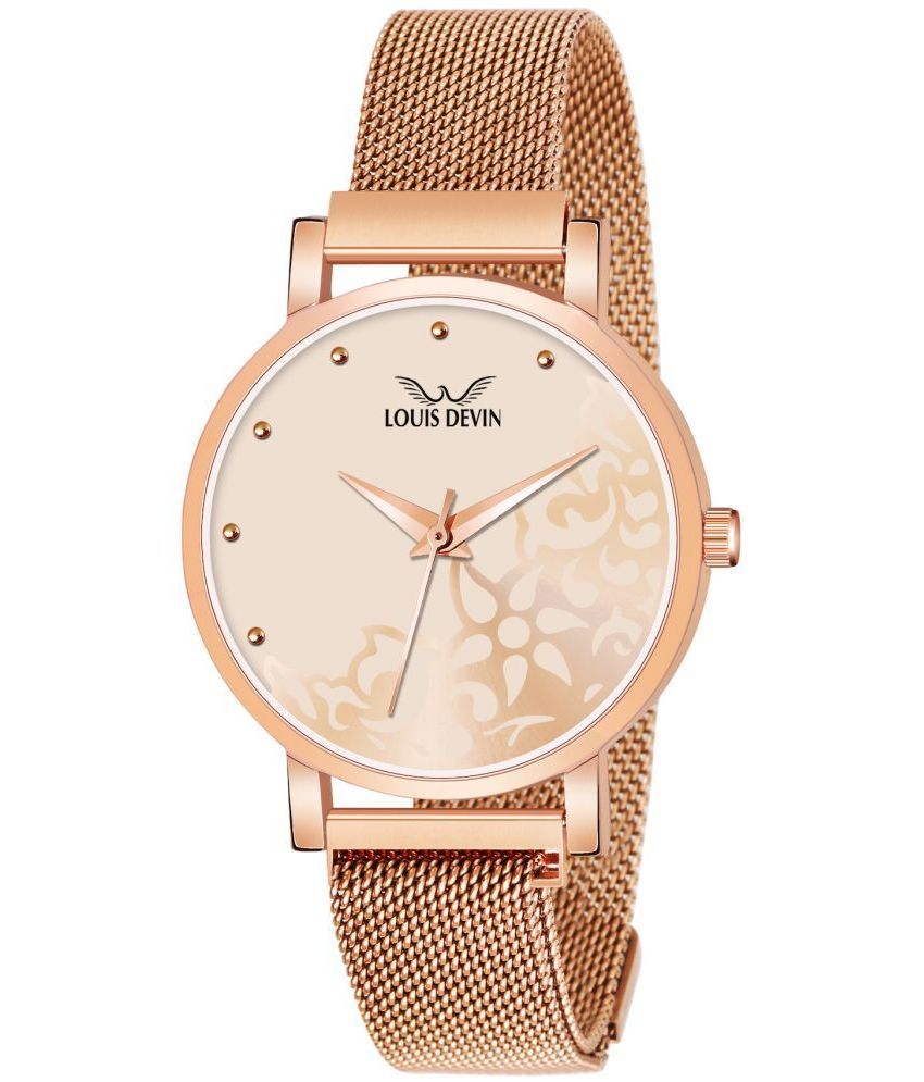     			LOUIS DEVIN - Rose Gold Metal Analog Womens Watch