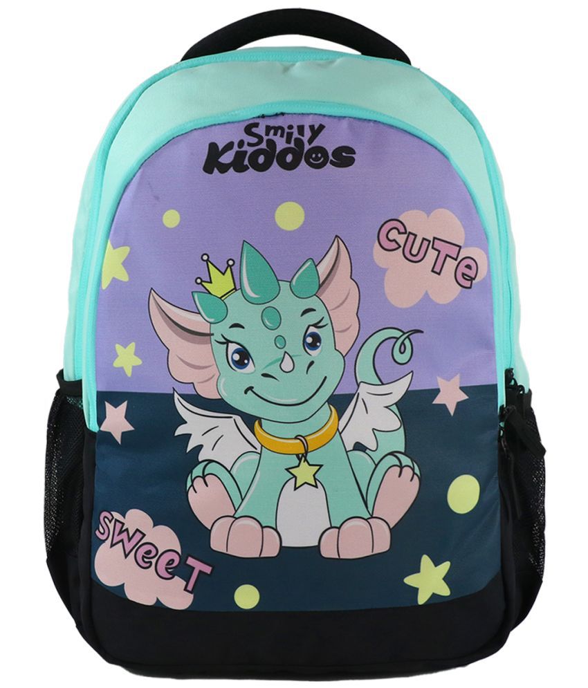     			SmilyKiddos 29 Ltrs Green Polyester College Bag