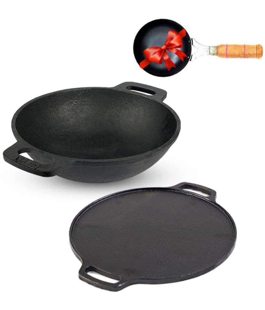     			The Indus Valley - Cast Iron No Coating Pot ml ( Pack of 2 )