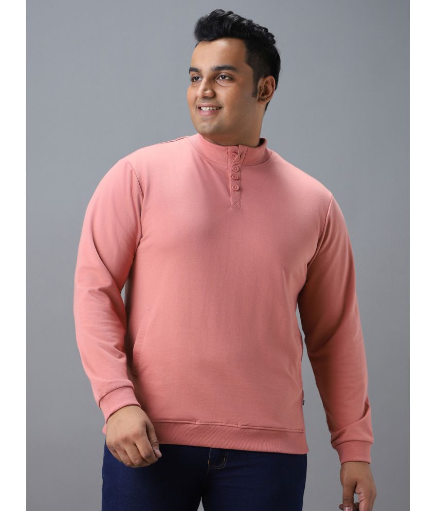     			Urbano Plus - Pink Cotton Blend Regular Fit Men's Sweatshirt ( Pack of 1 )