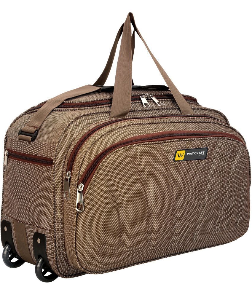     			Waycraft - 55 Ltrs Brown Polyester Duffle Bag