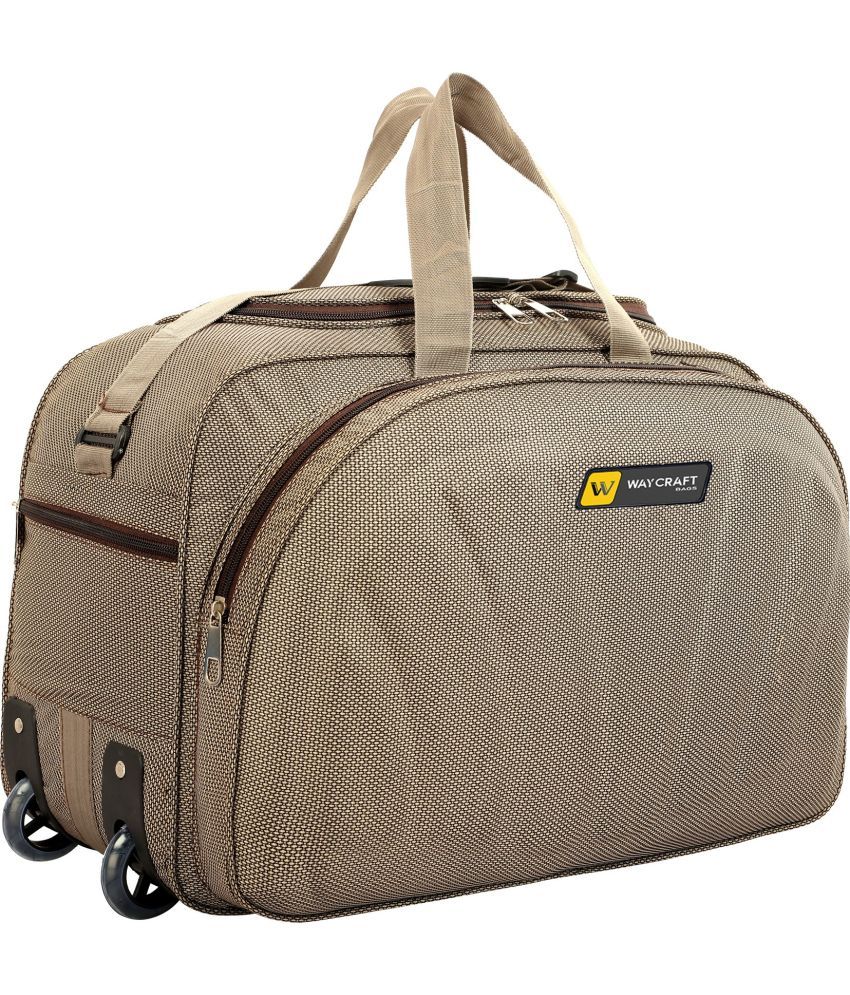     			Waycraft - 55 Ltrs Brown Polyester Duffle Bag