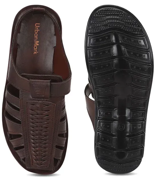 Mens Closed Toe Dress Sandals - Leather Sandals | Pagonis Greek Sandals