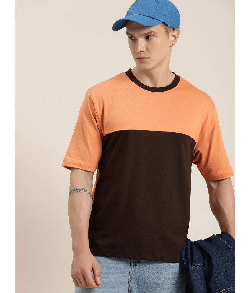     			Dillinger - Brown Cotton Oversized Fit Men's T-Shirt ( Pack of 1 )