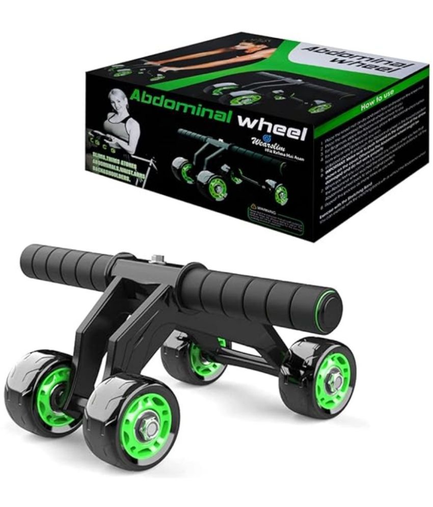     			HSP ENTERPRISES  4 wheel upgraded ab wheel roller for six pack abs workout at home Exerciser for Abdominal Stomach Exercise