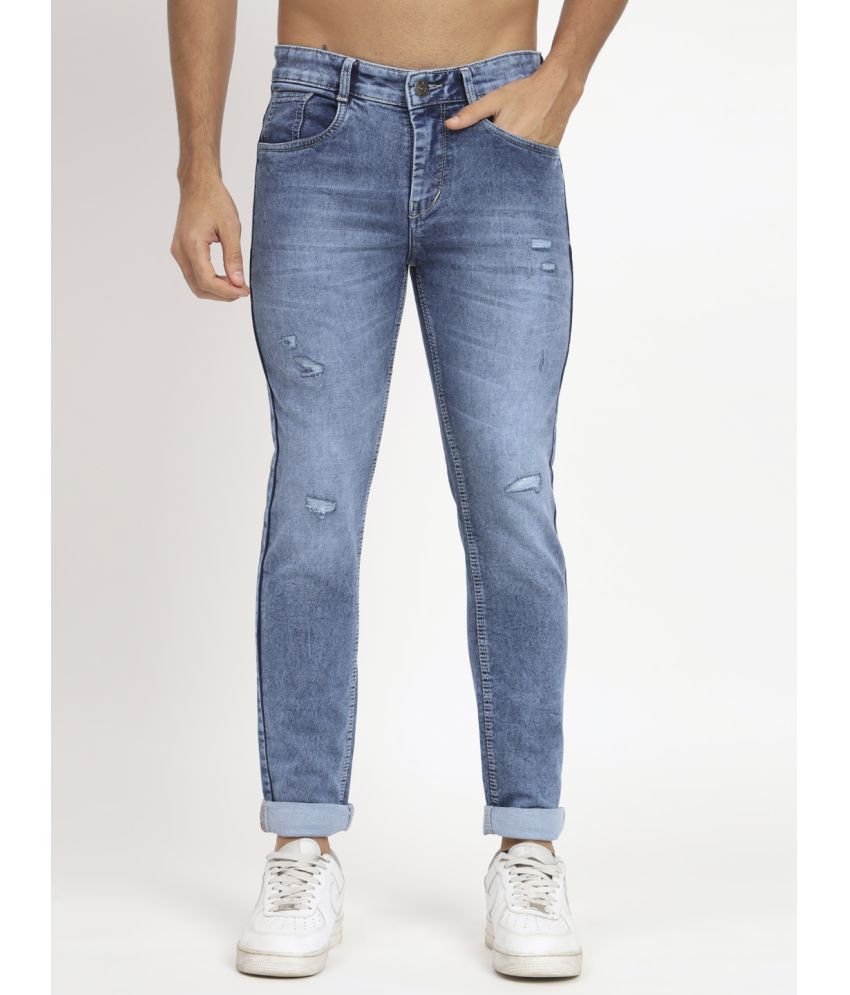     			RAGZO Slim Fit Distressed Men's Jeans - Blue ( Pack of 1 )