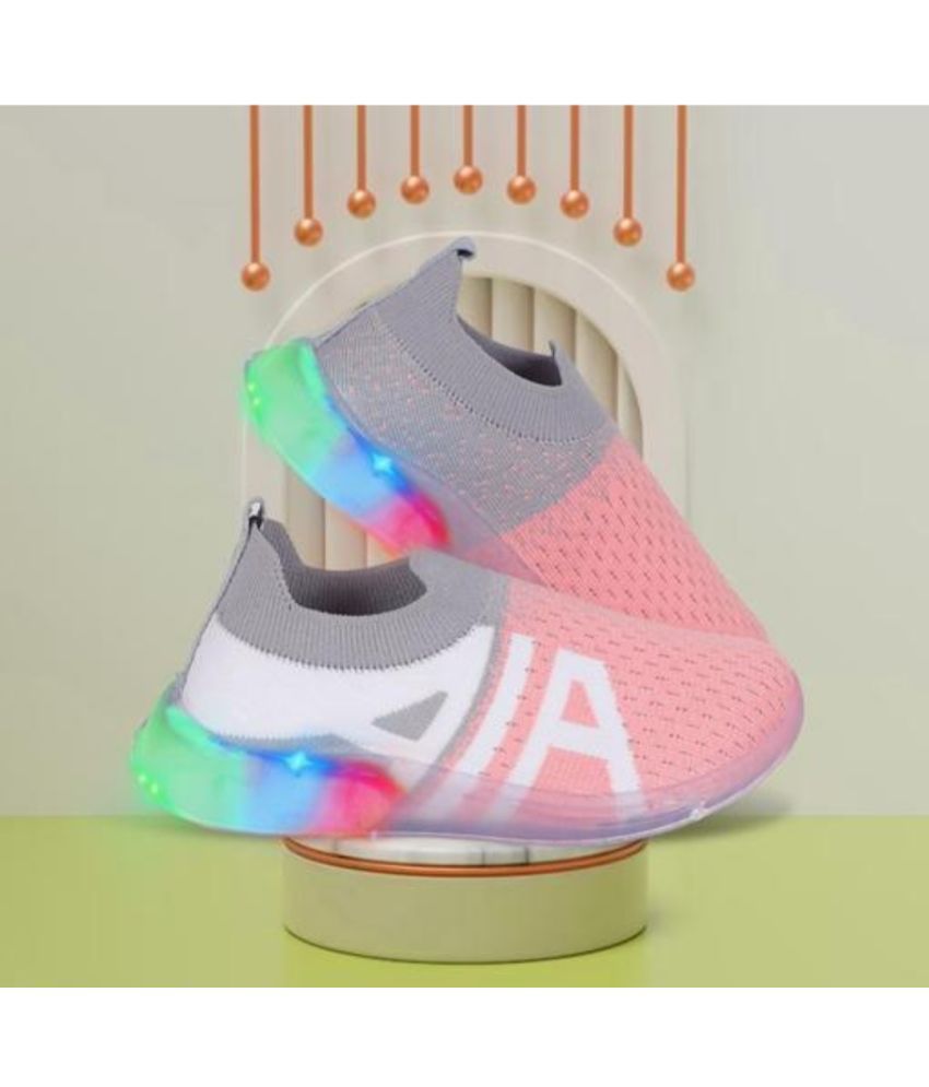     			ZNS ROYAL - Pink Girl's LED Shoes ( 1 Pair )