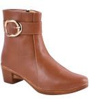 Shoetopia - Brown Women's Ankle Length Boots