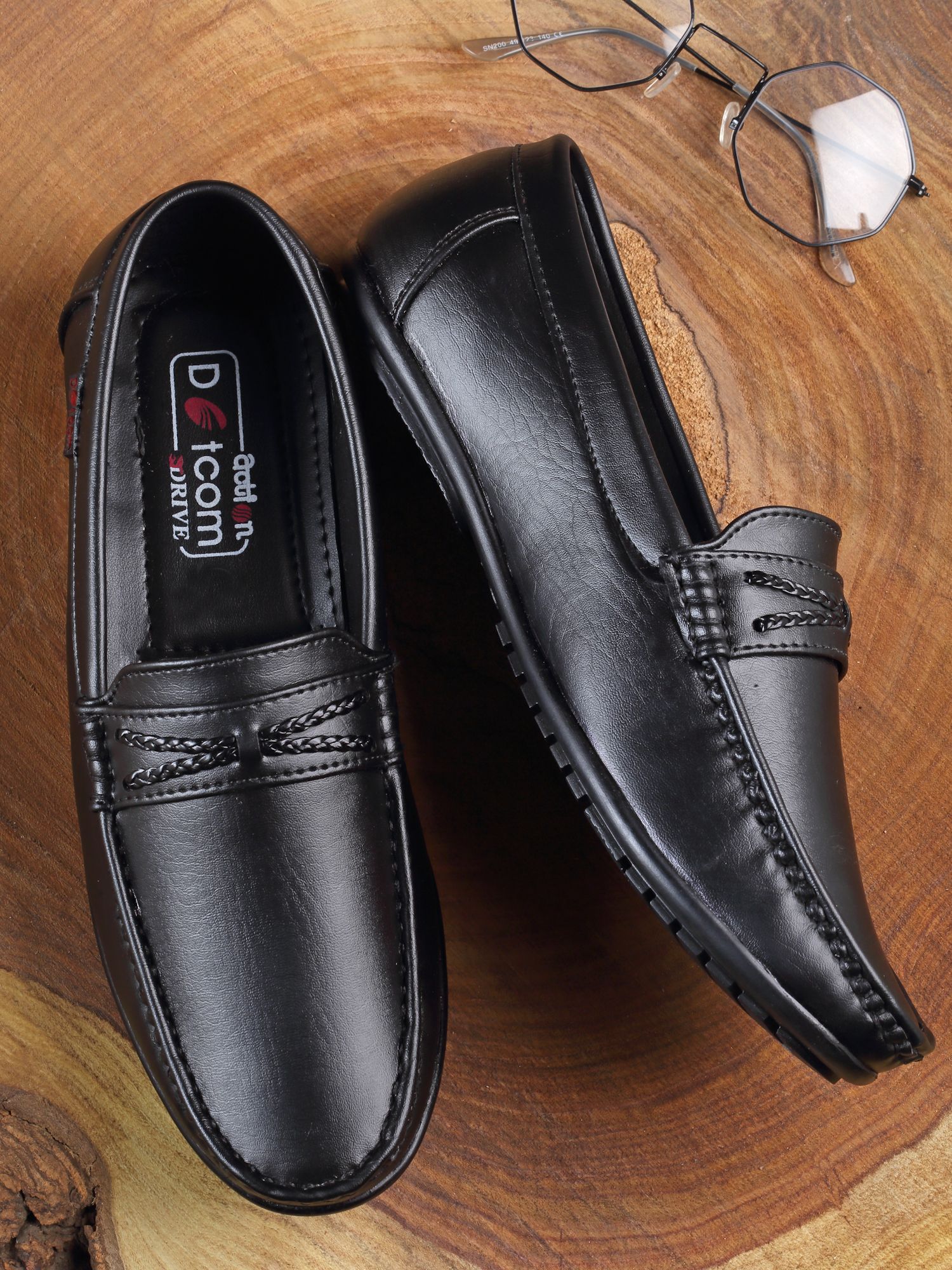     			Action - Black Men's Slip on