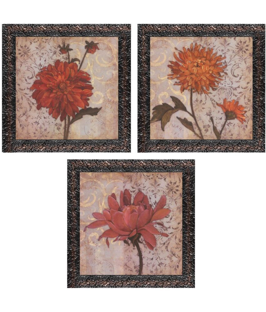     			Indianara - Floral Painting With Frame