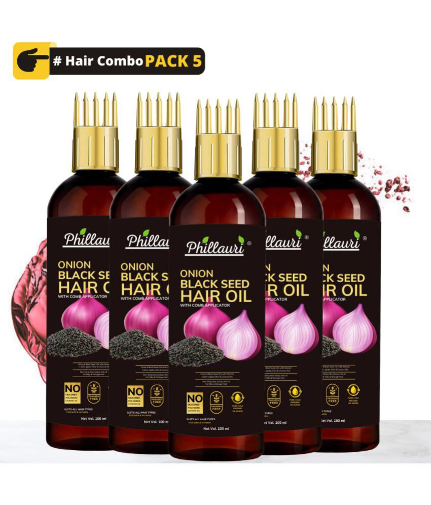     			Phillauri - Hair Growth Onion Oil 500 ml ( Pack of 5 )