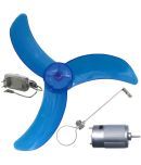 Big 2.5" Torque Motor, 12 Volt DC Fan + Propeller 9 inches + 2.5" Mounting Clamp