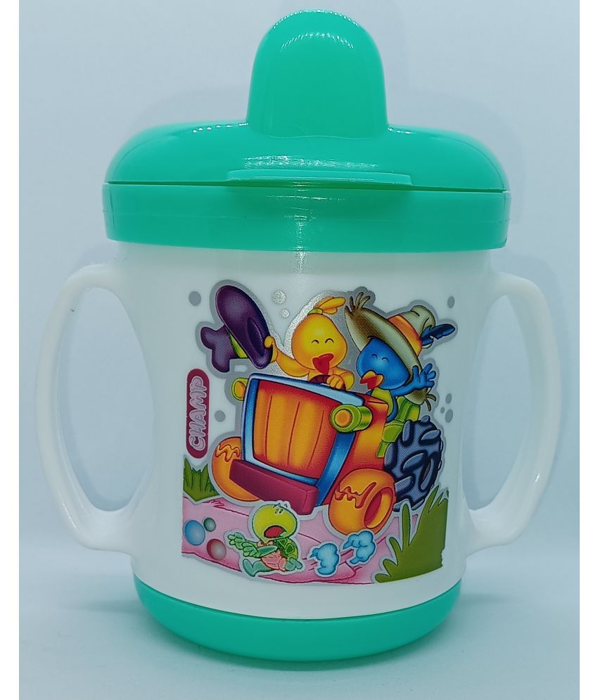     			Moon Baby Green Plastic Spout Sippers