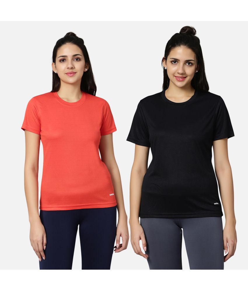     			Omtex Multi Polyester Tees - Pack of 2