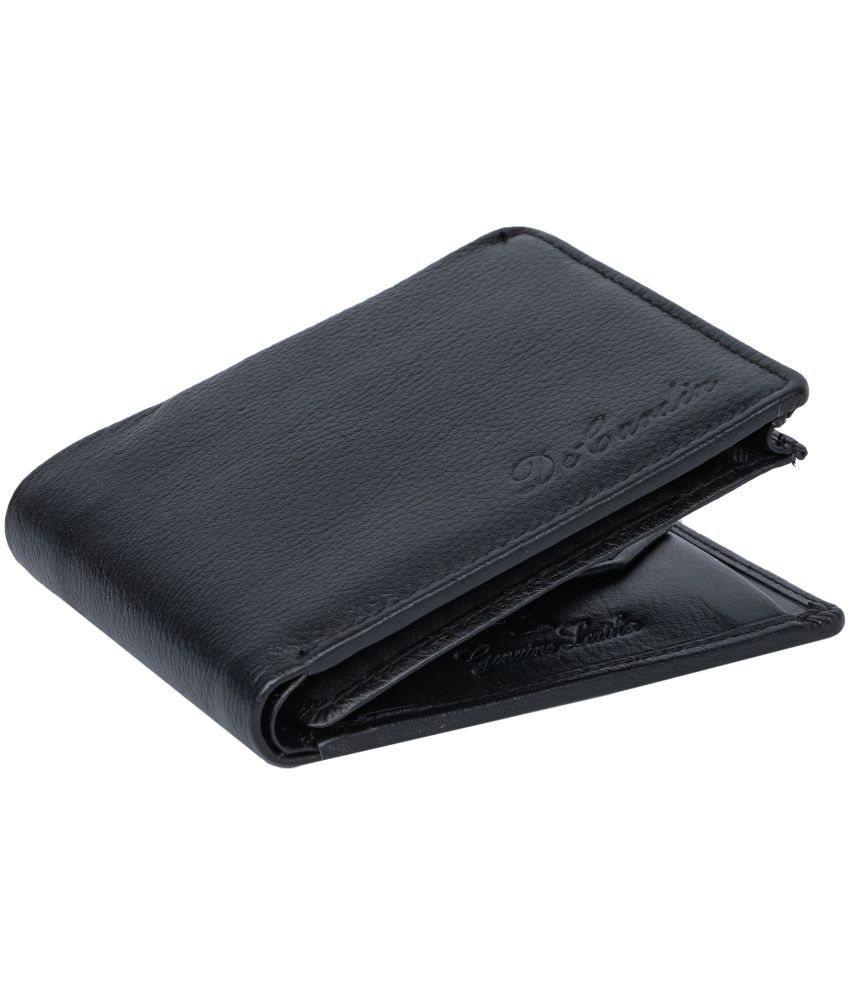     			DECARDIN - Black Leather Men's Regular Wallet ( Pack of 1 )