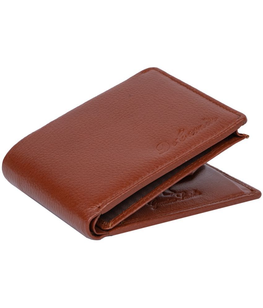     			DECARDIN - Tan Leather Men's Regular Wallet ( Pack of 1 )