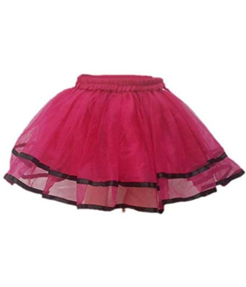     			Kaku Fancy Dresses Tu Tu Skirt Costume For Western Dance -Magenta, 5-6 Years, For Girls
