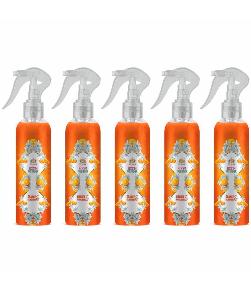     			ST.JOHN Orange Rajnigandha Room Freshener 250ml Each Pack of 5