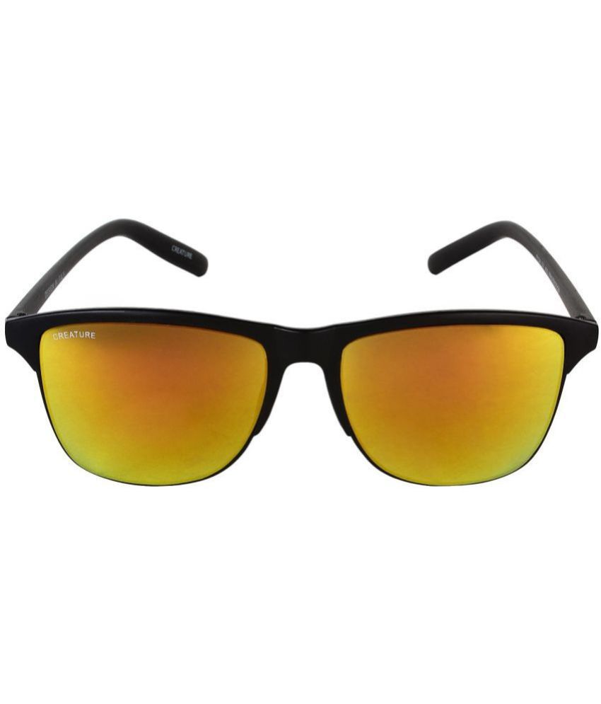     			Creature - Black Rectangular Sunglasses ( Pack of 1 )