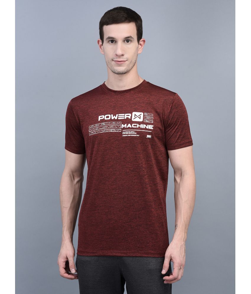     			Force NXT - Red Cotton Blend Regular Fit Men's T-Shirt ( Pack of 1 )