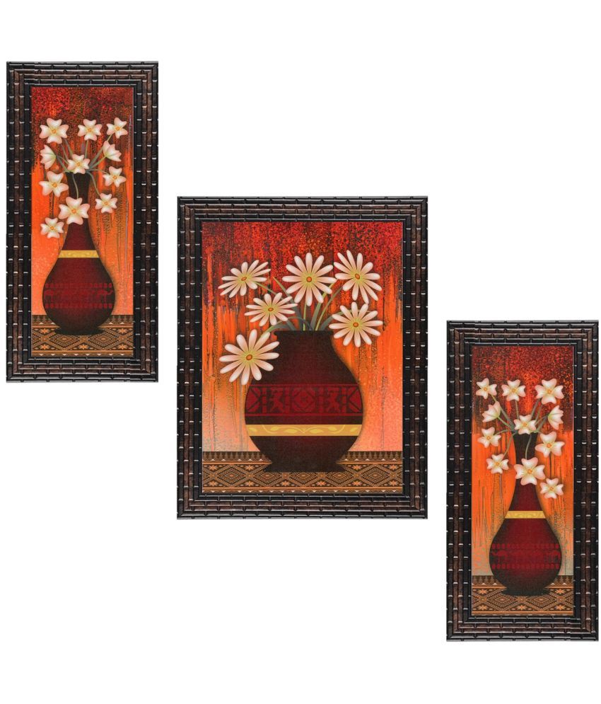     			Indianara - Floral Painting With Frame