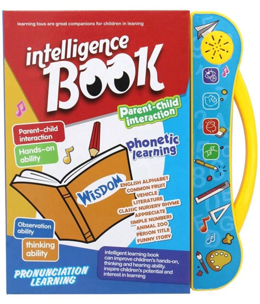     			Interactive Children Book -Musical English Educational Phonetic Learning Book for 3 + Year Kids Toy for Toddlers (Multicolor) (Intelligence Book)
