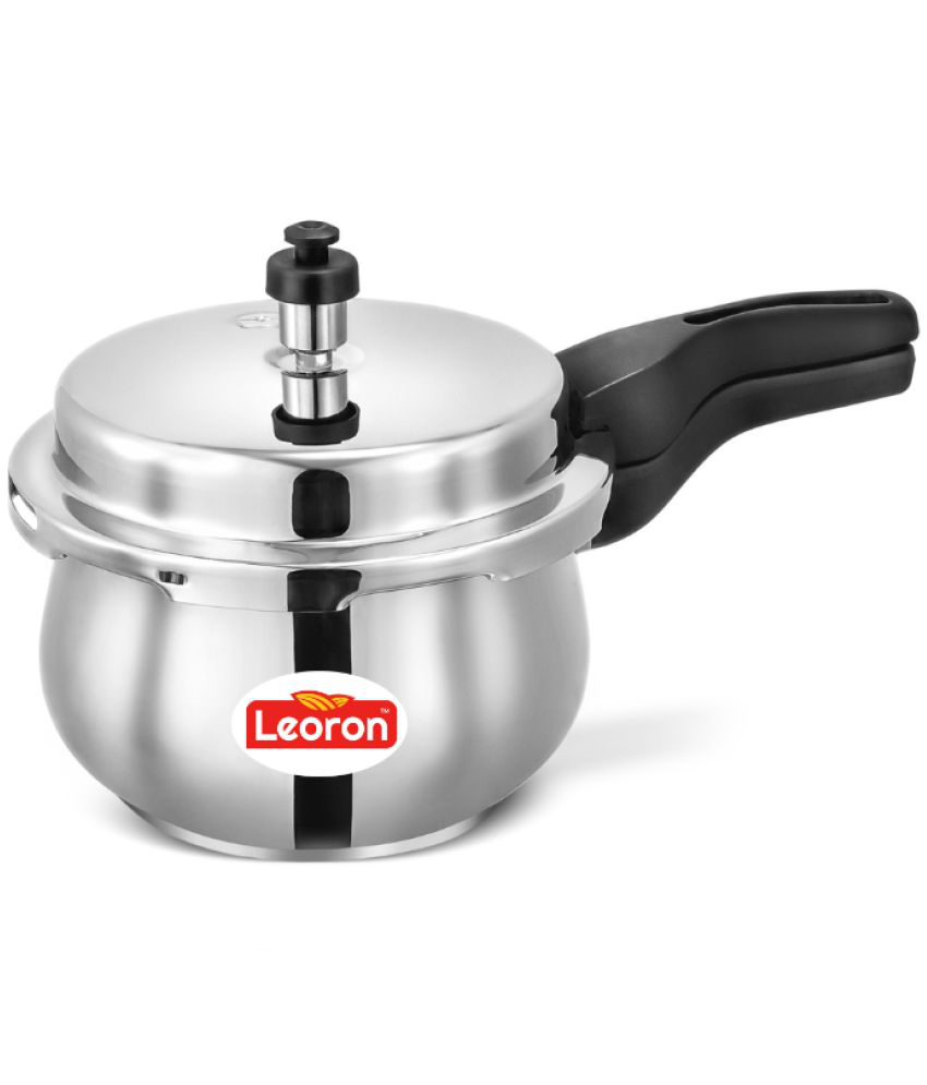     			LEORON Handi 3 L Stainless Steel OuterLid Pressure Cooker With Induction Base