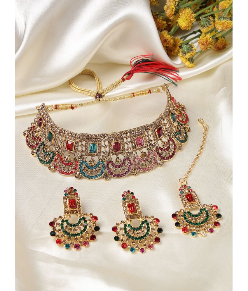     			Sukkhi Multi Color Alloy Necklace Set ( Pack of 1 )