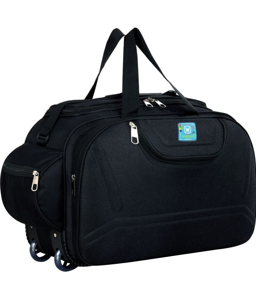     			Waycraft - 55 Ltrs Black Polyester Duffle Trolley