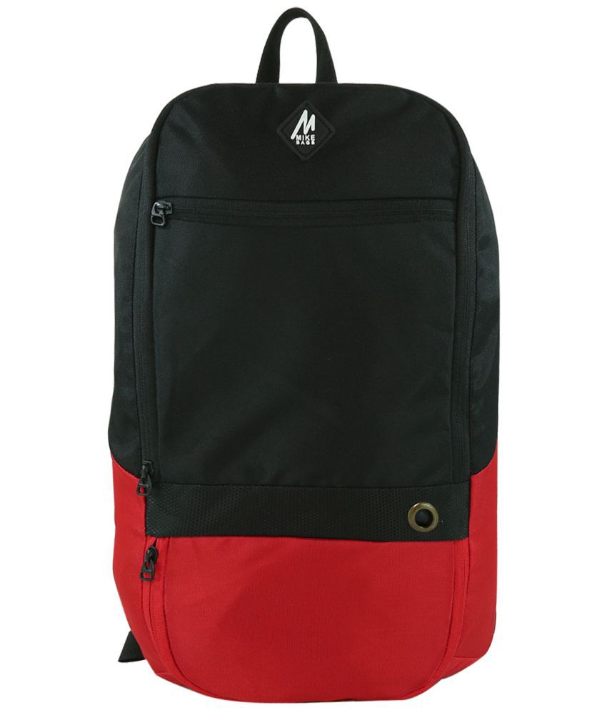     			mikebag 13 Ltrs Red Polyester College Bag