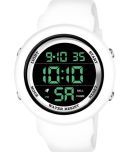 Renaissance Traders - White PU Digital Men's Watch