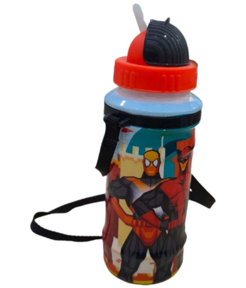     			2379 Y - YESKART500MLPlastic  Water Bottle with Straw for Kids, ,MULTICOLOUR& DESIGN, School Bottle, Picnic Bottle, Sipper Bottle, Leak Proof, BPA Free | Food Grade | Easy to Carry (Pack of 1)