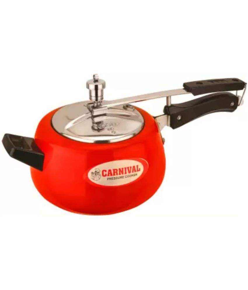     			Carnival Red cooker 3.5 L Aluminium InnerLid Pressure Cooker With Induction Base