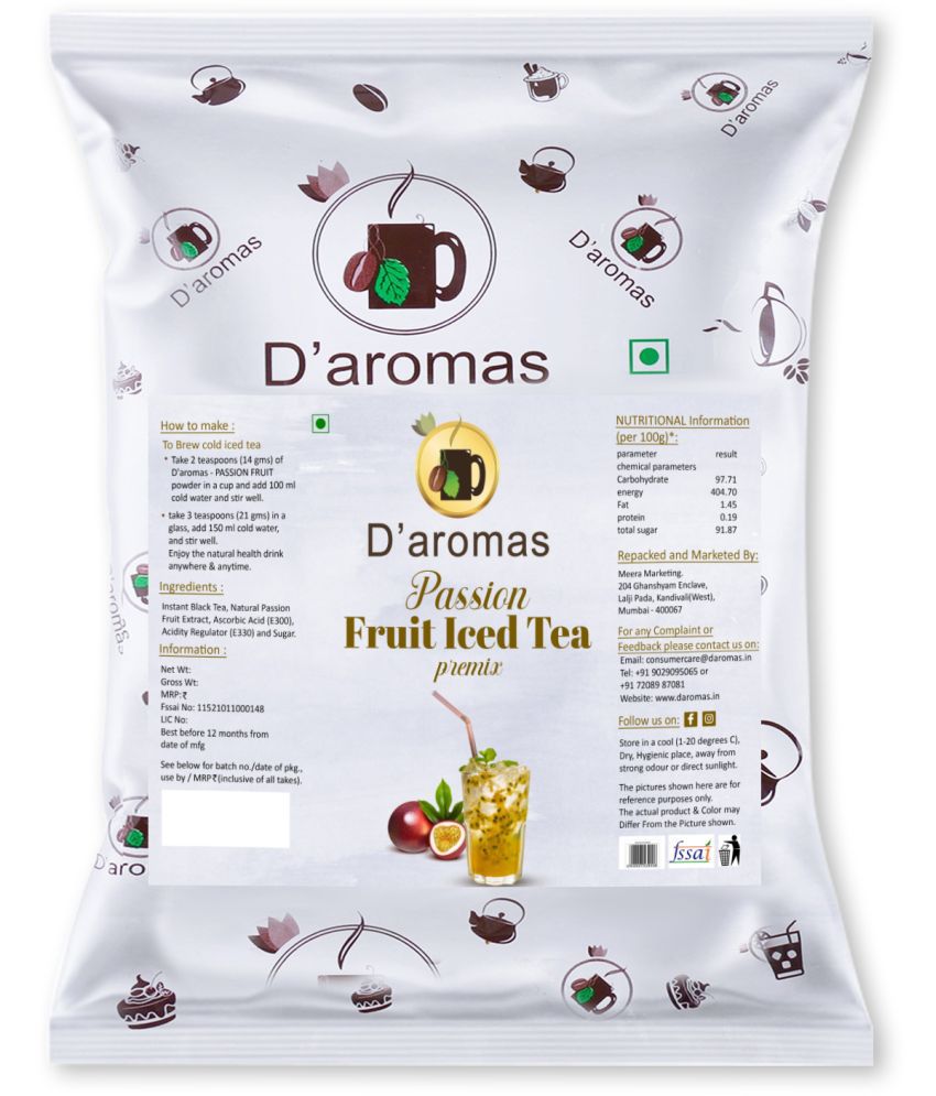     			D'aromas Passion Fruit Ice Tea Iced Tea Drink 1 kg