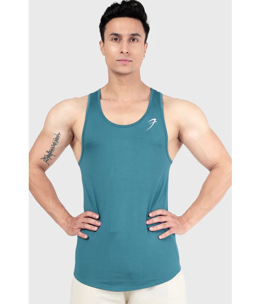     			Fuaark - Green Polyester Slim Fit Men's Tanks ( Pack of 1 )