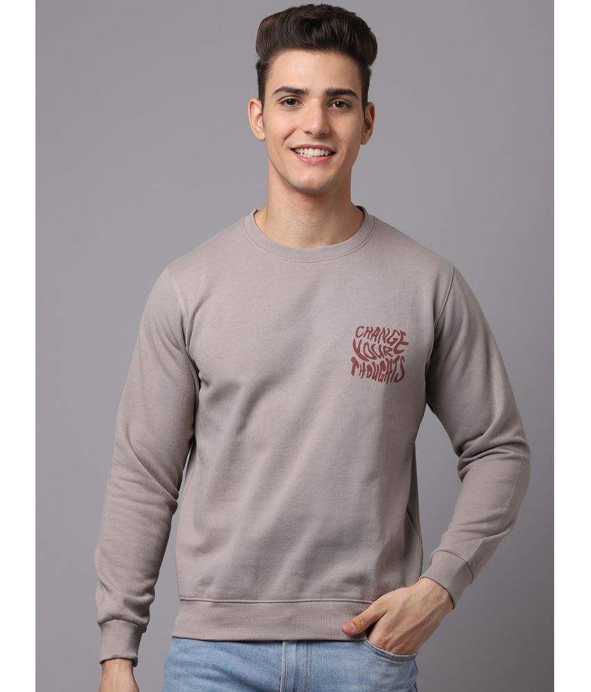     			OBAAN - Beige Cotton Blend Regular Fit Men's Sweatshirt ( Pack of 1 )