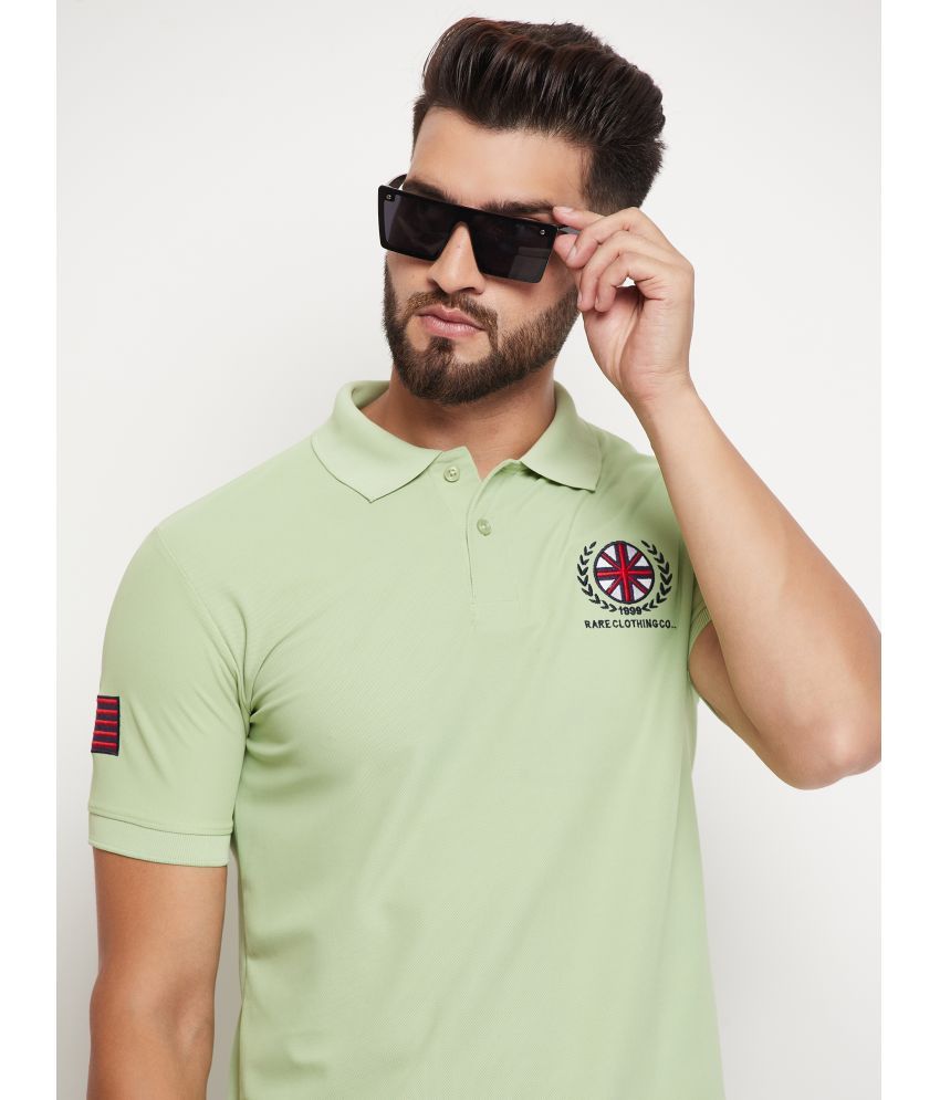     			Rare - Sea Green Cotton Blend Regular Fit Men's Polo T Shirt ( Pack of 1 )