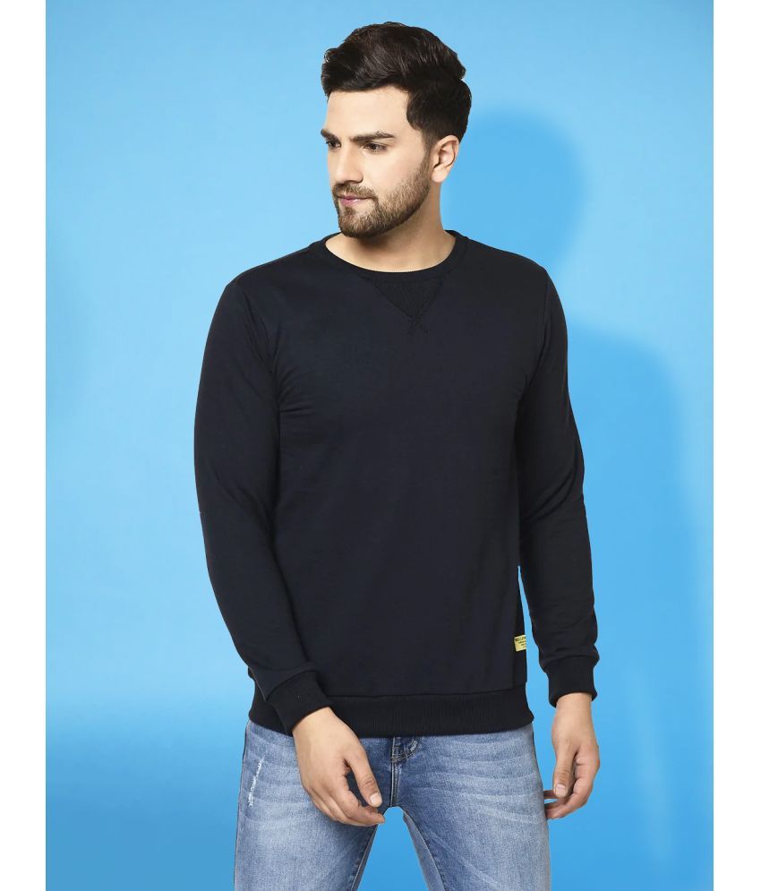     			Rigo Fleece Round Neck Men's Sweatshirt - Navy ( Pack of 1 )